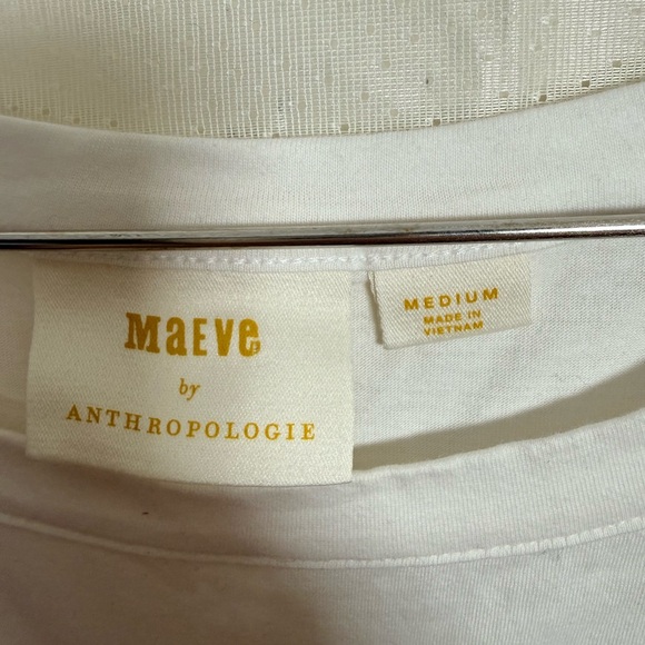 Maeve Anthropologie Lace Trim Layered Slip Dress White Black Contrast - Picture 8 of 10